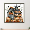 Diamond Painting-DIY Full Round Drill Halloween House(40*40 CM)