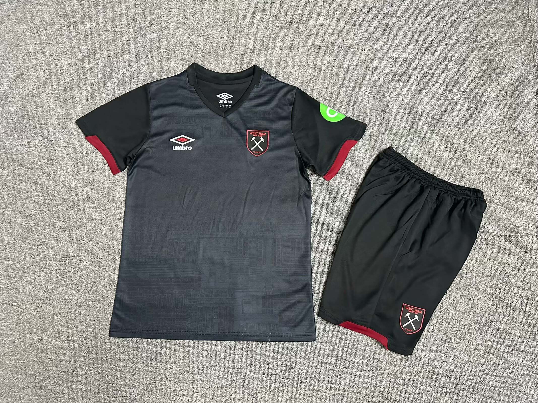 2024-2025 Kids West Ham United Away Football Shirt 1:1 Thai Quality
