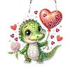 >SALE<5D DIY Diamond Painting Dots Pendant Cute for Garden Window Decor (Crocodile)