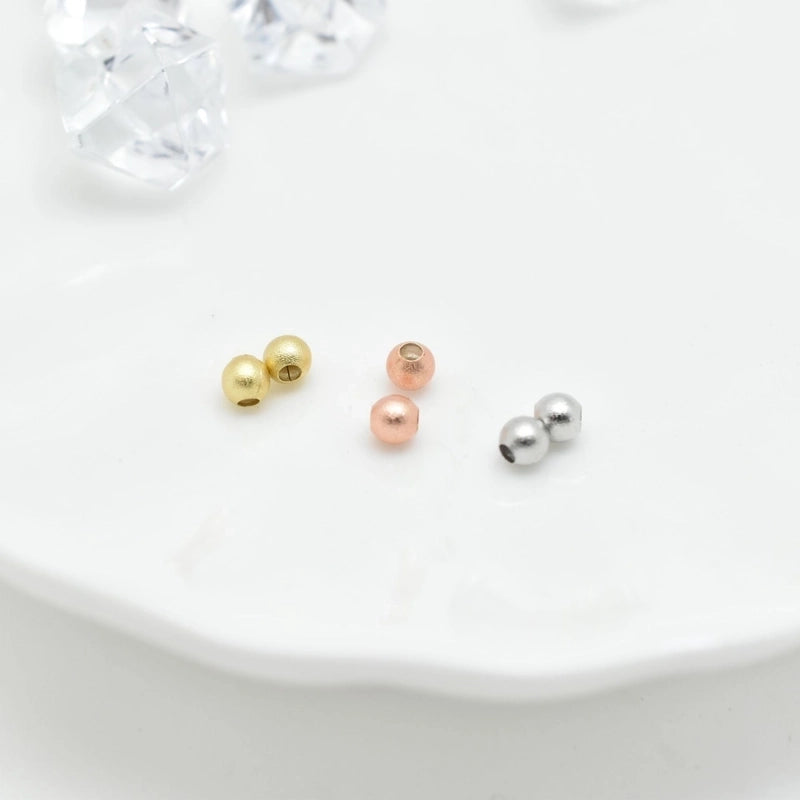 1 Pack Of 500 Diameter 3mm Copper Round Beads