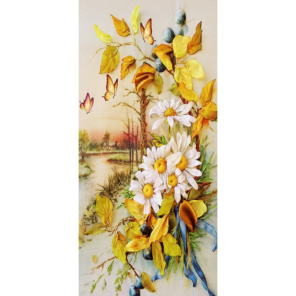 

Flowers Grass-Round Drill Diamond Painting-40*80CM, 501 Original