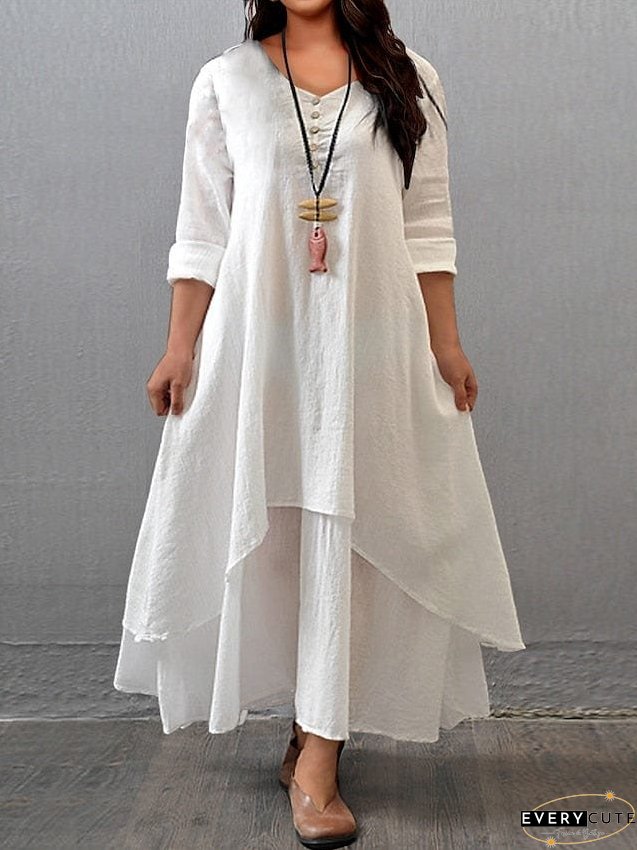 Layered Casual Maxi Dress