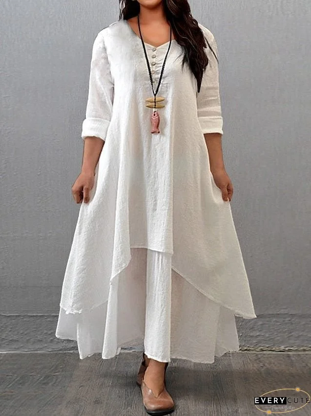 Layered Casual Maxi Dress
