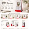 2027 New DIY Diamond Painting Flower Basket Desk Calendar Set 12-Month Flip Calendar Design Monthly Planner Office Desktop Decor