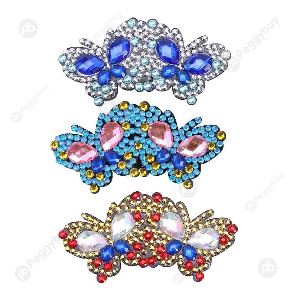 

3pcs Butterfly Hairpin-DIY Creative Diamond Fashion Accessories, 501 Original