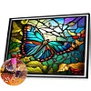 Butterfly - Round AB Drills Diamond Painting(55x45cm)