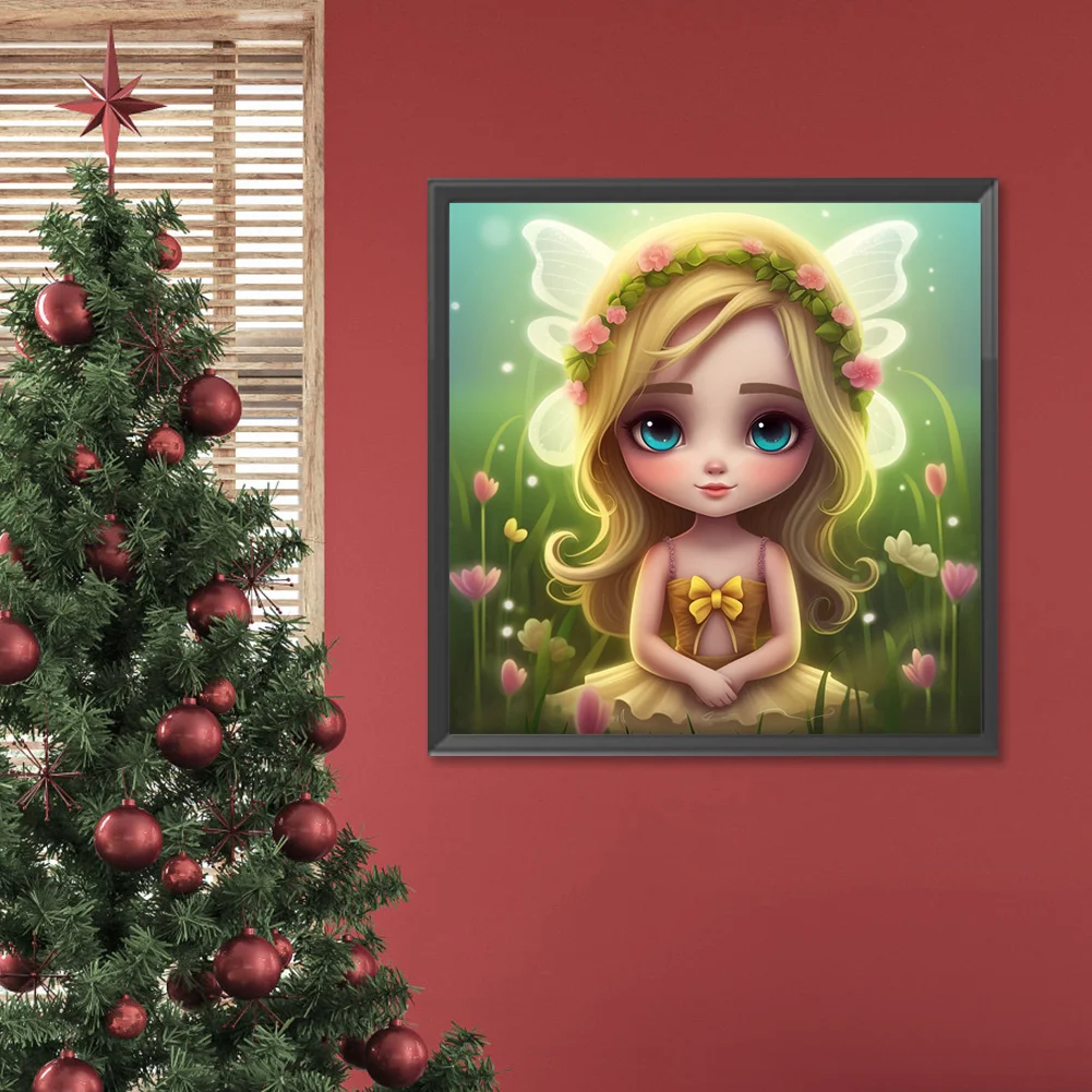 Diamond Painting - Full Round Drill - Elf Girl(Canvas|30*30cm)