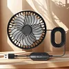 USB Car Fan 360 Rotatable Rear Seat Fan Car Cooling Fan for Sedan SUV Truck Van