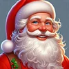 Diamond Painting -DIY Round Drill Santa Claus(40x40cm)
