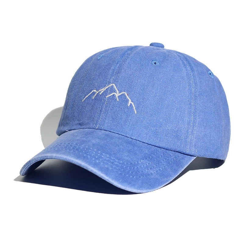 Baseball Cap Soft Top Men’s Women’s Embroidered Washed Old Outdoor Mountaineering Hat Spring And Summer Sports Hat