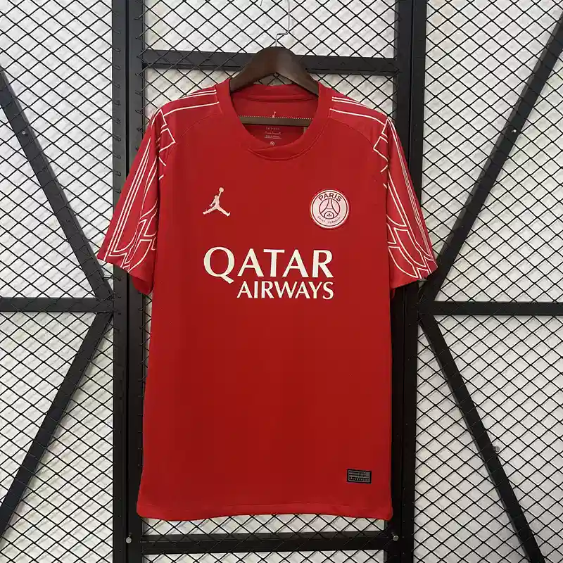 24/25 PSG Red Soccer Jersey