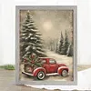 Christmas Tree And Car-11CT Stamped Cross Stitch 40*53cm/15.75*20.87in tapestrymarket