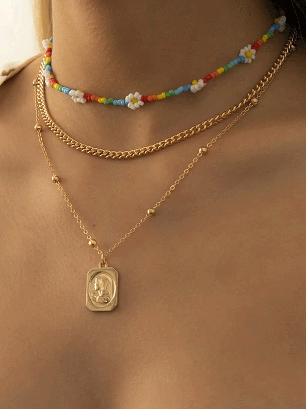 Square necklace