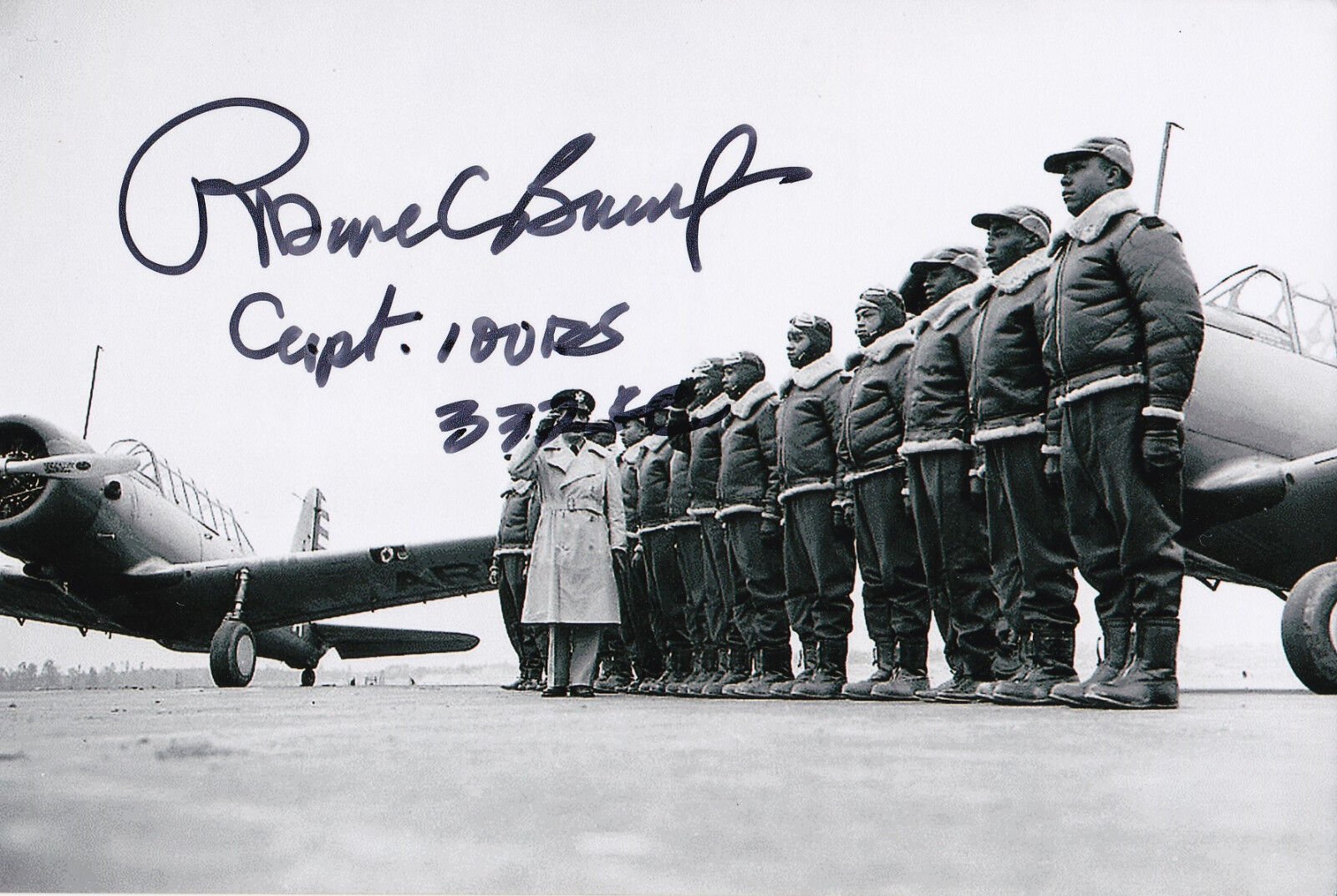 Capt. Dr. Roscoe Brown Signed 4x6 Photo Poster painting Tuskegee Airmen World War II 100th FS