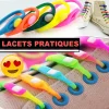 12 pièces Lacets Super Élastique sans Nouer