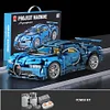 1:14 Bugatti Remote Control Sports Car Building Blocks Cyberpunk Assembly Model