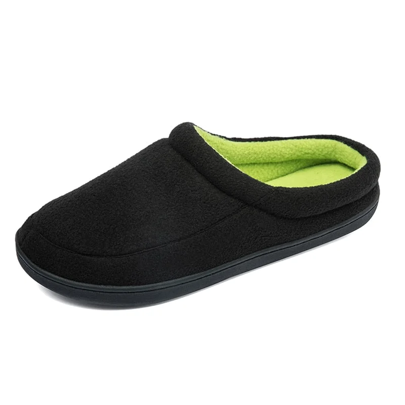 New Winter Men Slippers Home Indoor Warm Shoes Thick Bottom Plush Cotton House Slippers Man Cotton Shoes Large Size 49 50