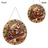 TrainDIY Diamond Painting Pendant 24cm Double-Sided Crystal Resin