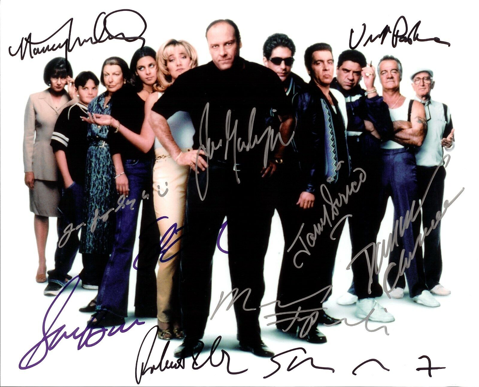 THE SOPRANOS - FULL CAST Autographed Signed 8x10 Reprint Photo Poster painting #2 !!