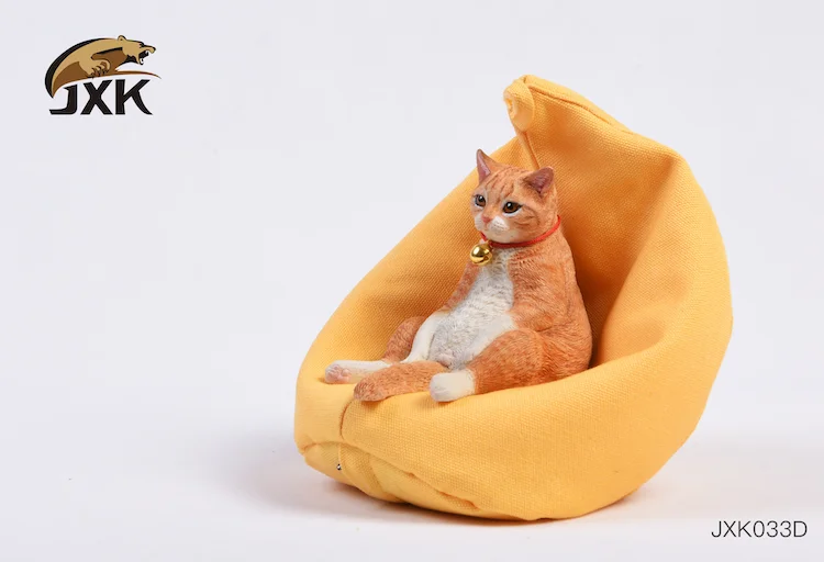 JXK 1/6 JXK033 Lazy cat series Beauty Short With Lazy Sofa Pet Cat Model Decoration-aliexpress