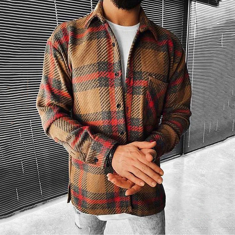 Casual plaid western style shirt