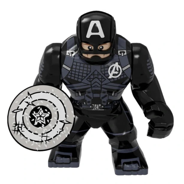 Captain America (concept) Custom Marvel Superhero Large Minifigure Minifigure Bricks monstertoys