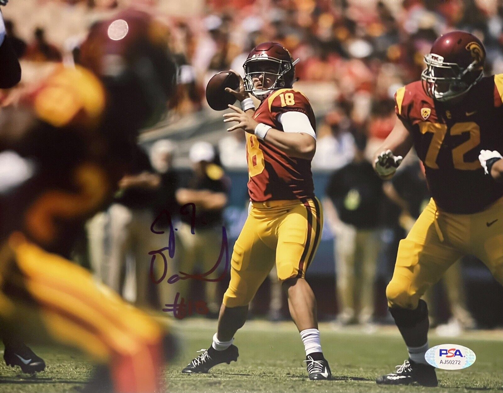 JT J.T Daniels Signed Autographed USC Trojans 8x10 Photo Poster painting Heisman PSA/DNA