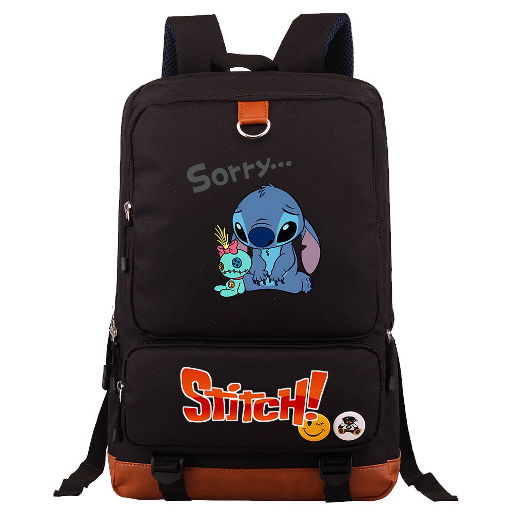 Lilo & Stitch Large Capacity Square Backpack - Fits 15-Inch Laptop - Perfect for School-Mayoulove