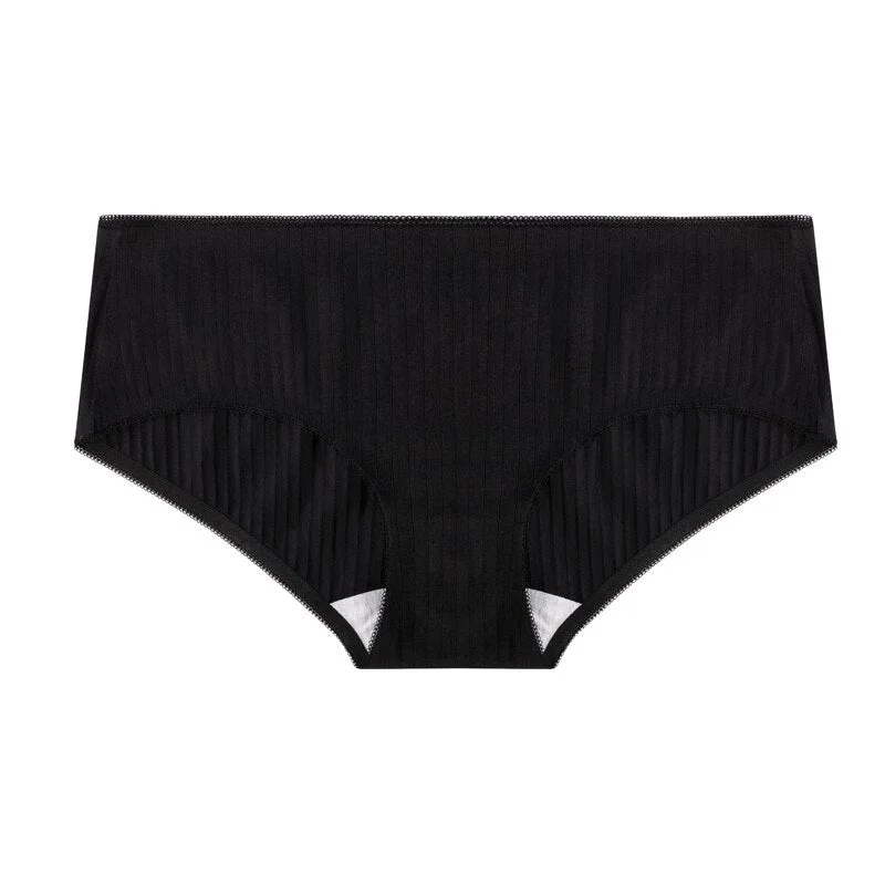 TERMEZY Women Cotton Panties Seamless Low-Rise Briefs Underwear Female Breathable 5 Color Underpants Plus Size Lingerie