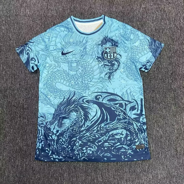 2025-26 Season - Barcelona Special Edition Light Green Dragon Edition - Jersey - Fan Edition