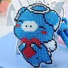 Pig Beaded Counted Cross Stitch Ornament Kit Cross Stitch Bead Keychain (C)