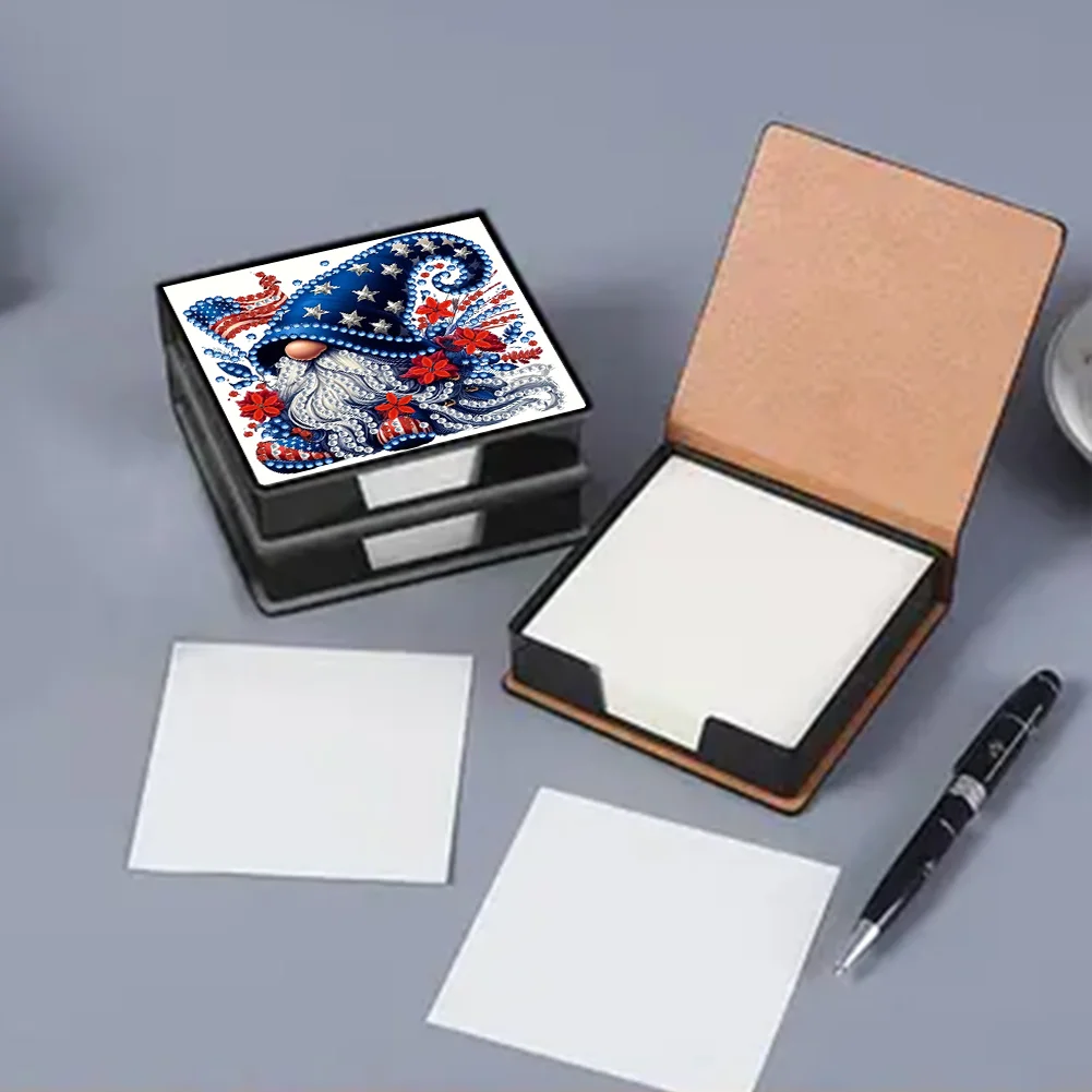 PU 5D Diamond Painting Kit Note Box DIY Diamond Art Notepad Box (C)