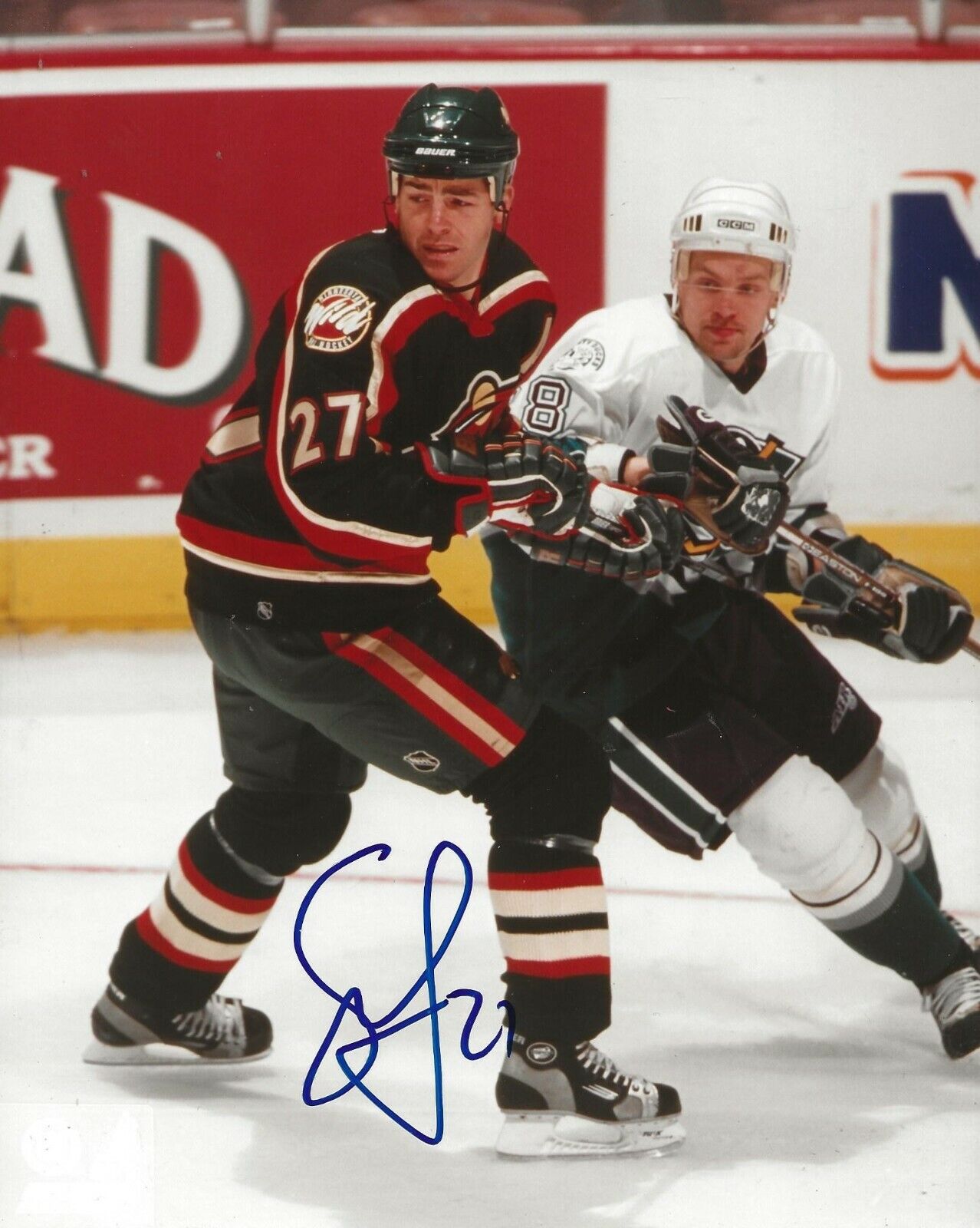 Sean O'Donnell signed Minnesota Wild 8x10 Photo Poster painting autographed