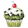 Dessert Fridge Magnet Cross Stitch Kit