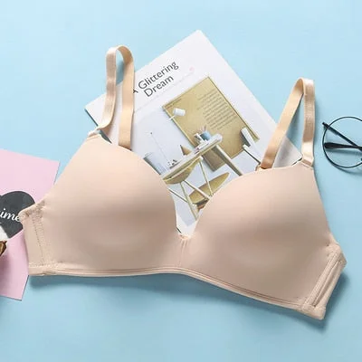 A/B Cup Women Seamless Bra Sexy Underwear Bralette Push Up Bra Female Brassiere Intimate Lingerie Solid Color Wirefree Bras