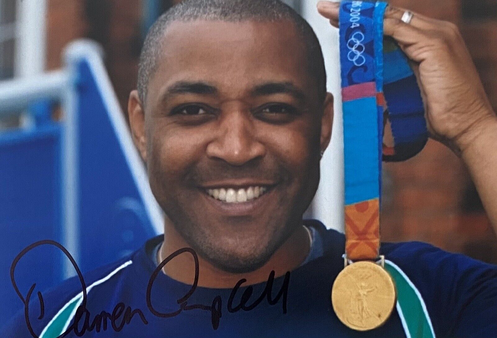 Darren Campbell Genuine Hand Signed 6X4 Photo Poster painting - Team GB - Olympics - Sprinter 3