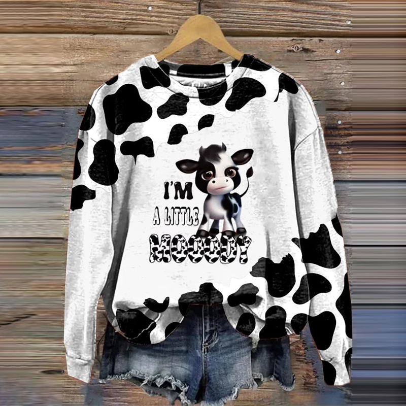 I'm A Little Mooody Calf Cow Sweatshirt wearshes