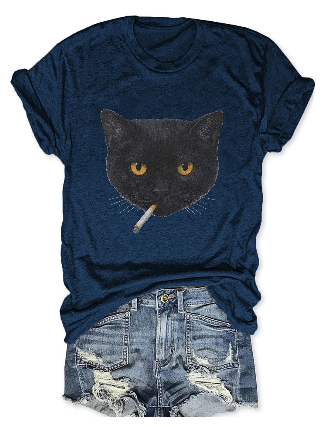 Smoking Cat T-shirt