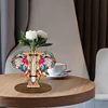 Diamond Painting Wooden Elephant Diamond Painting Flower Vase Ornaments for Home Office Decor