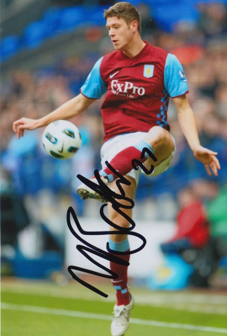 ASTON VILLA HAND SIGNED NATHAN BAKER 6X4 Photo Poster painting 2.