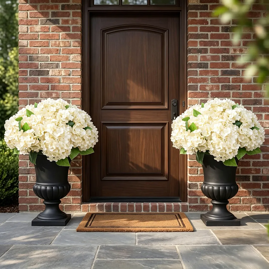 🔥Hot Sale 70% OFF🔥Artificial Outdoor Hydrangea Flowers - UV resistant. Waterproof. Windproof