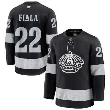 Youth Los Angeles Kings #22 Kevin Fiala  Black Alternate Jersey