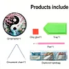 Acryl Yin Yang Diagramm von Fischen, die im Wasser spielen - 5d DIY Handwerk Anh&auml;nger