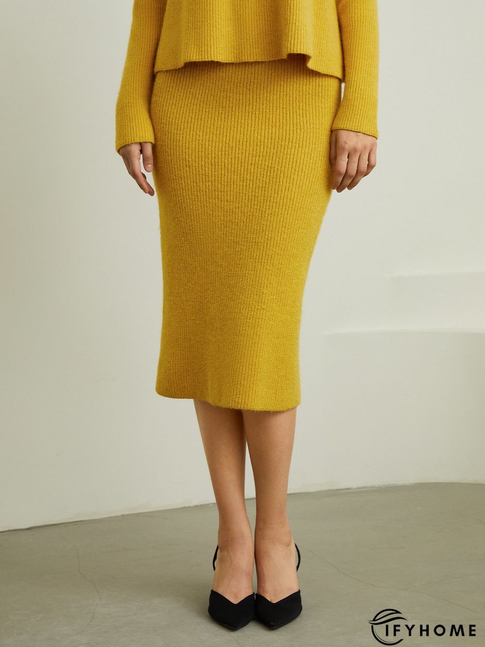 Simple Plain Tight Skirt | IFYHOME