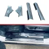 适用于22款奇骏内门槛条黑色迎宾踏板门槛条不锈钢脚踏板改装装饰