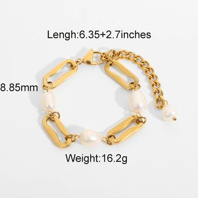 Pearl Oil Drop Bracelet