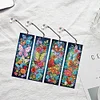 (US Local)4Pcs Flowers Butterflies DIY Diamond Painting Bookmark Craft Kit