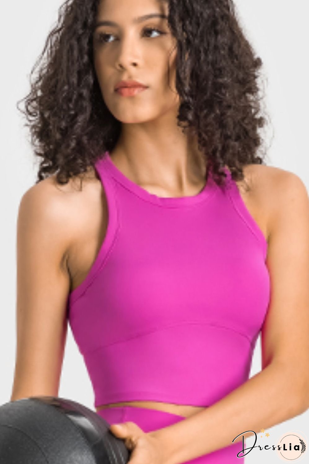 Racerback Cropped Sports Tank