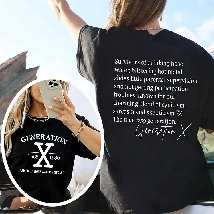 Gen X Shirt, Generation X Raised On Hose Water and Neglect, Generation X Sweatshirt, Hose Water Hoodie, Raised Neglect
