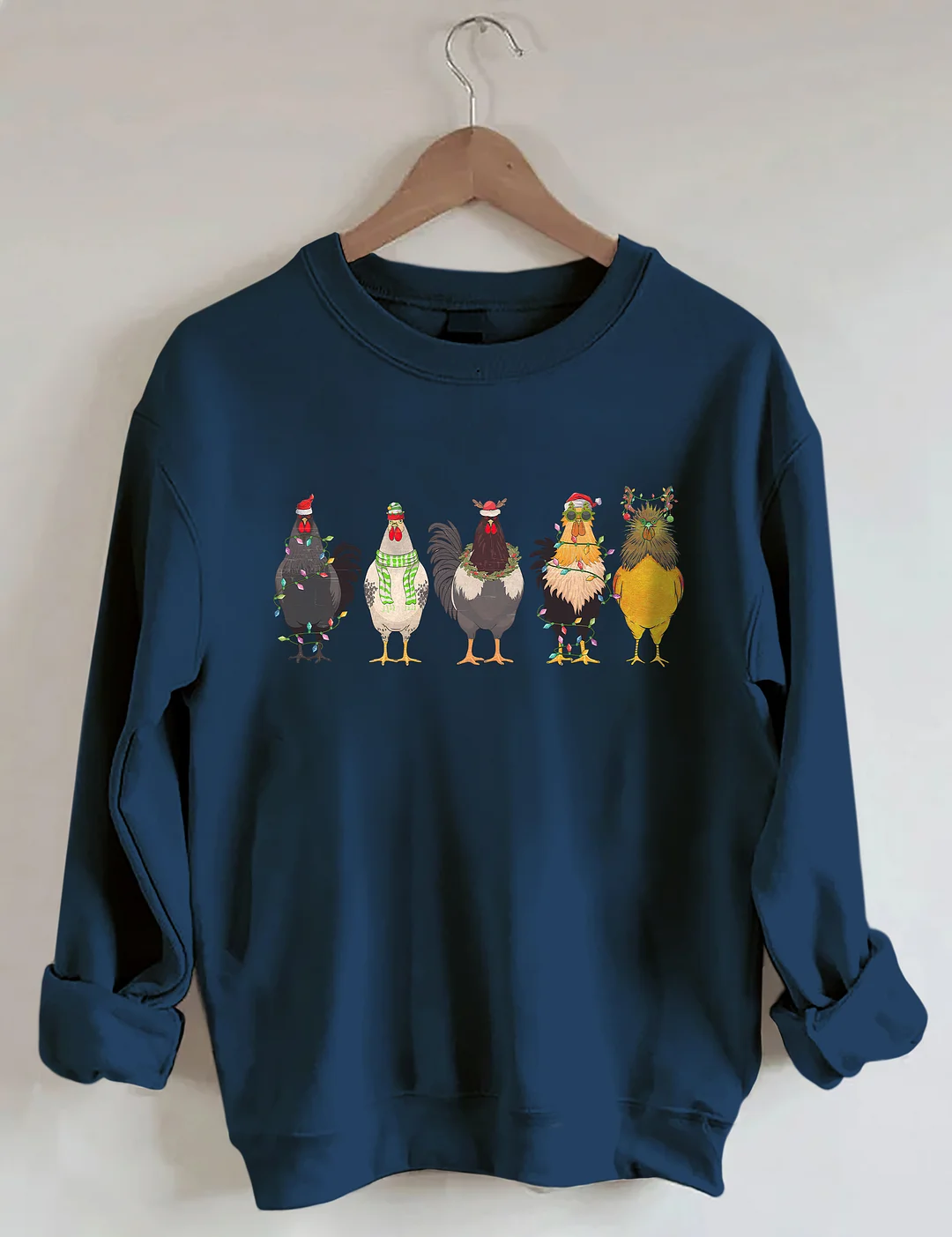 Funny Chicken Lover Christmas Sweatshirt